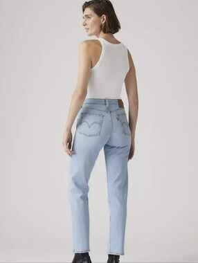Levi's Wedgie Straight Blue Washed Jeans